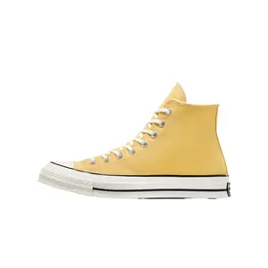 Converse Comfortable Versatile Low-Profile Durable Lightweight High-Top Sneakers Unisex Yellow