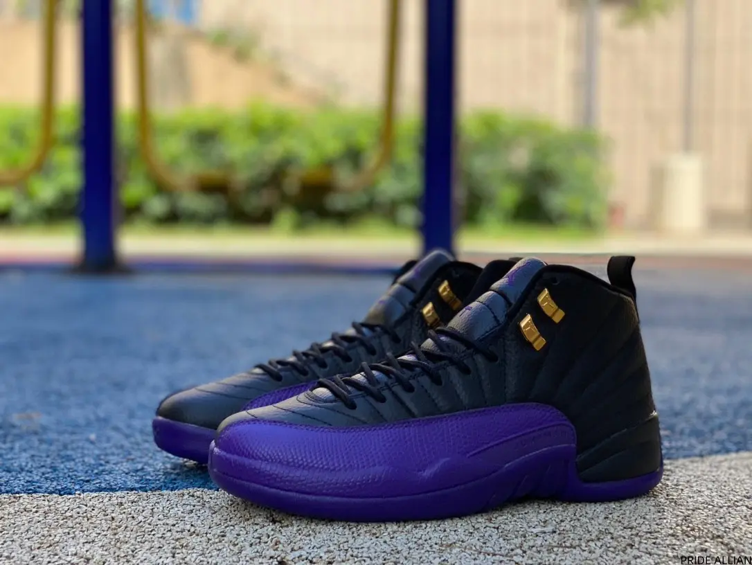 Black Purple Premium Leather High Top Athletic Sneakers | Unisex | Brand New Sealed | with Original Shoe Box | Breathable Basketball Shoes | Fashion Street Style Casual Shoes