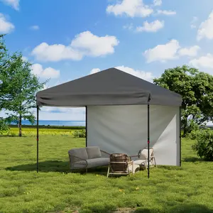 10x10 Pop Up Canopy Tent - Heavy Duty Commercial Instant Shelter with Sidewall, UV Protection & Waterproof Oxford Fabric