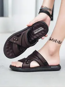 Men's Casual Solid Color Beach Sandals, Fashionable Toe Thong Sandals for Outdoor Beach, Daily Wear, Breathable Comfortable Shoes for Men, Casual Lifestyle Footwear, Footwear for Beach