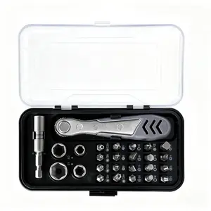 26-in-1 Ratcheting Screwdriver & Wrench Set-Multi-BitRatchet Handle with Rotatable Design and Storage CaseCompact Household Repair Tool Kit for Bike, Auto & DlYProjects |Essential Hand Tool Set
