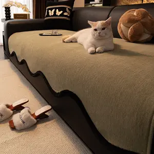 Pet-Friendly Chenille Sofa Cover, Washable Sofa Slipcover, Suitable for Armchairs & Sofas, Easy to Clean Home Decor, Living Room & Bedroom Use