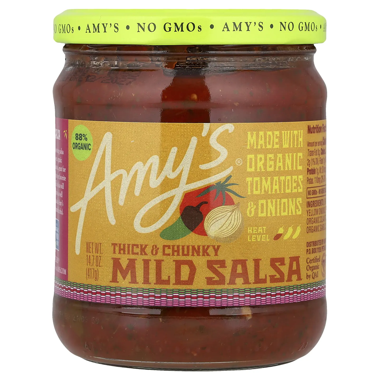 Amy's Mild Salsa, Thick & Chunky, 14.7 oz (417 g)