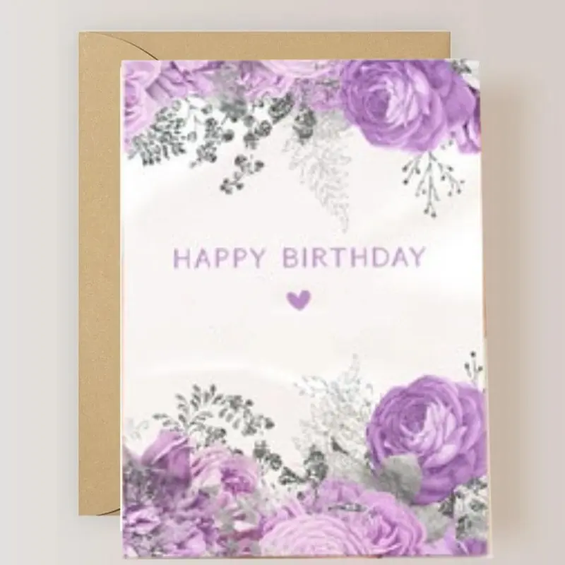 1pc Cute Birthday Card with Name, Personalized Birthday Greeting Card, Fun and Unique Birthday Card for Celebrations