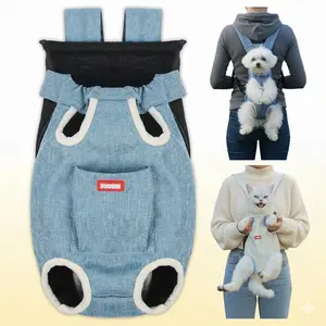 Hands-Free Pet Carrier Backpack, Adjustable Front-Facing Harness with Secure Clips, Fits Small Dogs & Cats 8-17 lbs, Durable Washable Fabric for Travel & Hiking machine