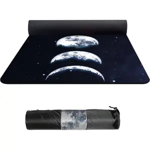 TPE Large Yoga Mat Non-Slip Exercise Fitness Mat with Carry Bag Extra Wide Yoga Mats for Women 72"x32" Extra Thick 6mm for , Pilates and Floor Exercises Workout Mats