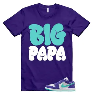 1 Psychic Purple Charlette Hornets Hyper Jade White Cone Low SE T Shirt Match PAPA MAMA, 1 Psychic Purple Outfit, Trending Shirts, Top T-Shirt