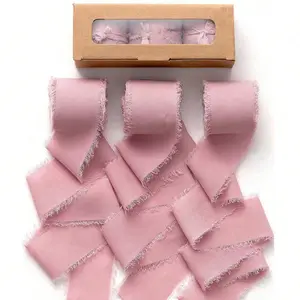 Solid Color Ribbon (3 Rolls), Gift Wrapping Ribbon, Diy Decorative Ribbon, Gift Packaging Supplies for Wedding Birthday Festival Party, DIY Craft Supplies