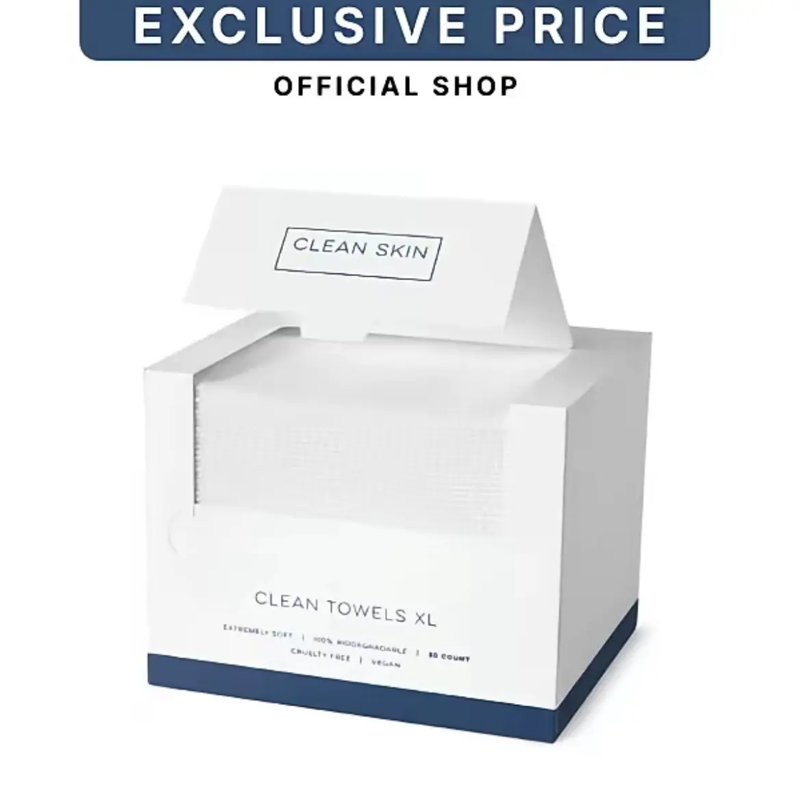 Super Soft Thickened Large Size Disposable Face Towels, 50 Count Per Box Gentle Facial Cleansing Towels, Skin-Friendly Makeup Remover Tissues for Sensitive Skin, Ideal for Daily Home Use, Travel & Bathroom Supplies