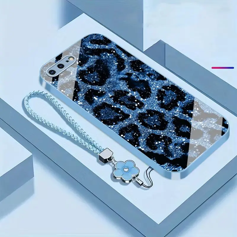 Blue+Four-leaf clover lanyard