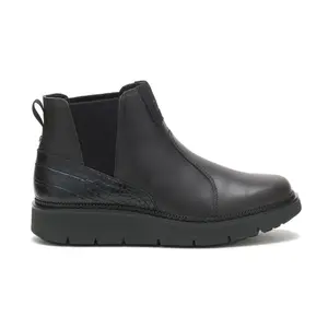 Caterpillar Chariot Chelsea P311824 Womens Black Leather Chelsea Boots
