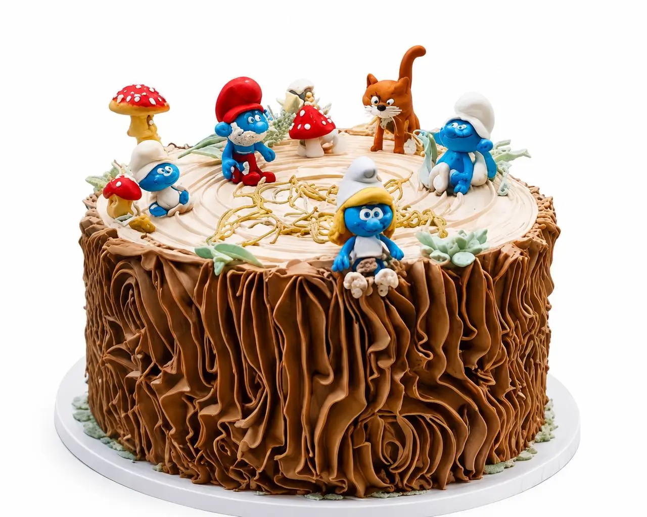 Smurfs Birthday Cake – Woodland Theme