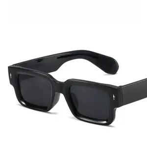 Retro Square Fashion For Women Men Thick Frame Anti Glare Sun Shades For Party Beach Travel Fashion Glasses