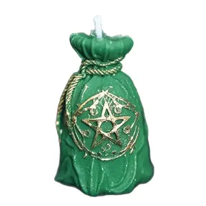 Money Bag Manifestation Candle, Abundance Ritual Scented Candle, Handcrafted Spiritual Art Candle, Wealth Attraction Decor, Witchy Tarot-Inspired Gift, Lucky Prosperity Candle, Aesthetic Ritual Home Decor, High-Vibe Manifestation Tool