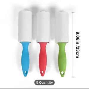 Multiple Reusable Adhesive Rollers In Random Colors, Portable Adhesive Rollers, Pet Hair Removal Rollers, Extra Stickiness for Pet Hair, for Furniture, Carpets, Clothes, Easily Removes Dog And Cat Hair, Cleaning Products.