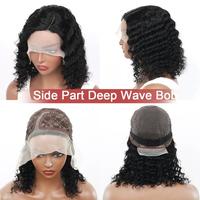 Side part deep wave bob