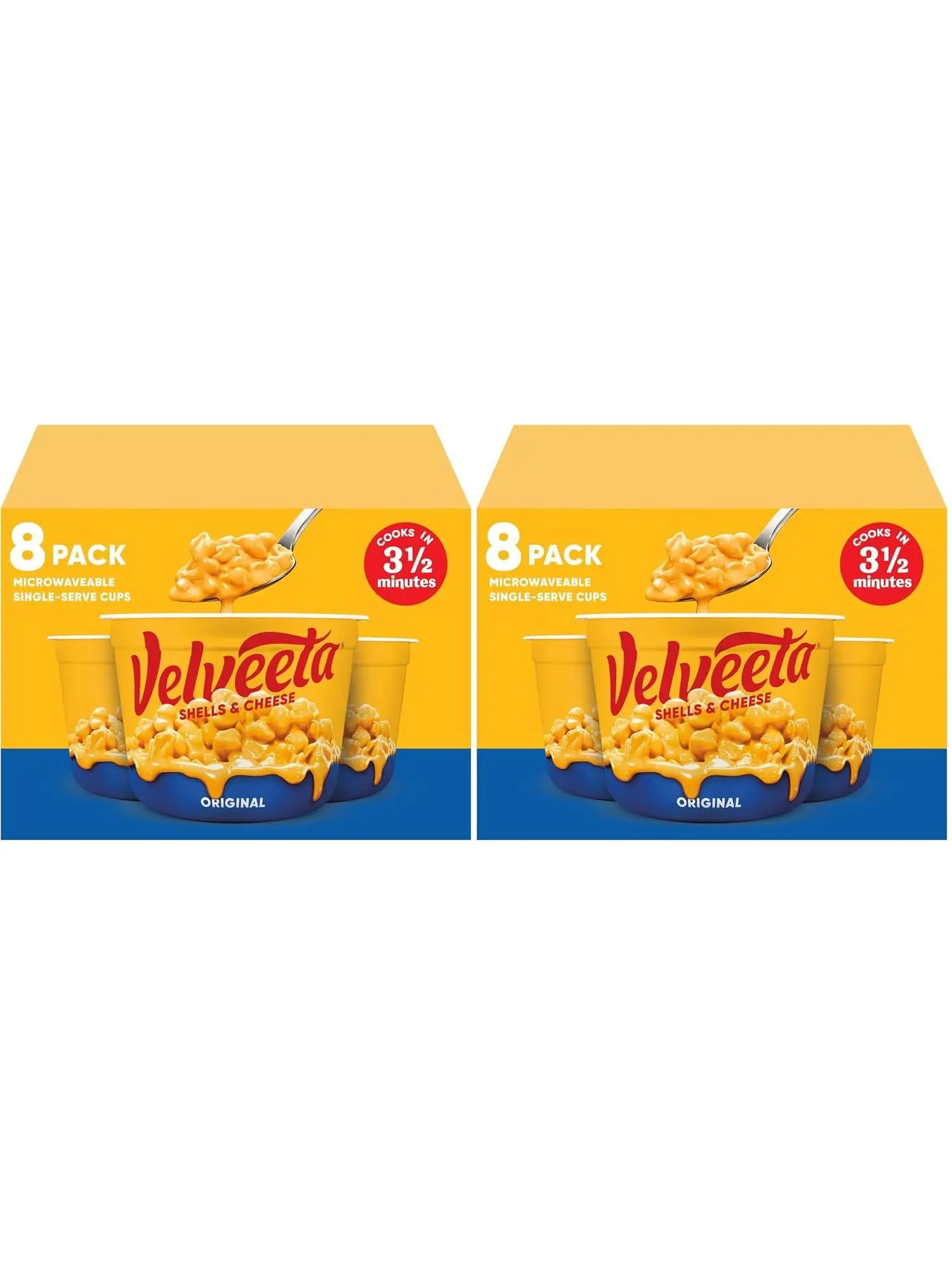 Velveeta Shells and Cheese Mac and Cheese Dinner, 8 Cups, Original, 2.39 oz | for Easy Snacks or Dinner Sides MADE WITH REAL CHEESE