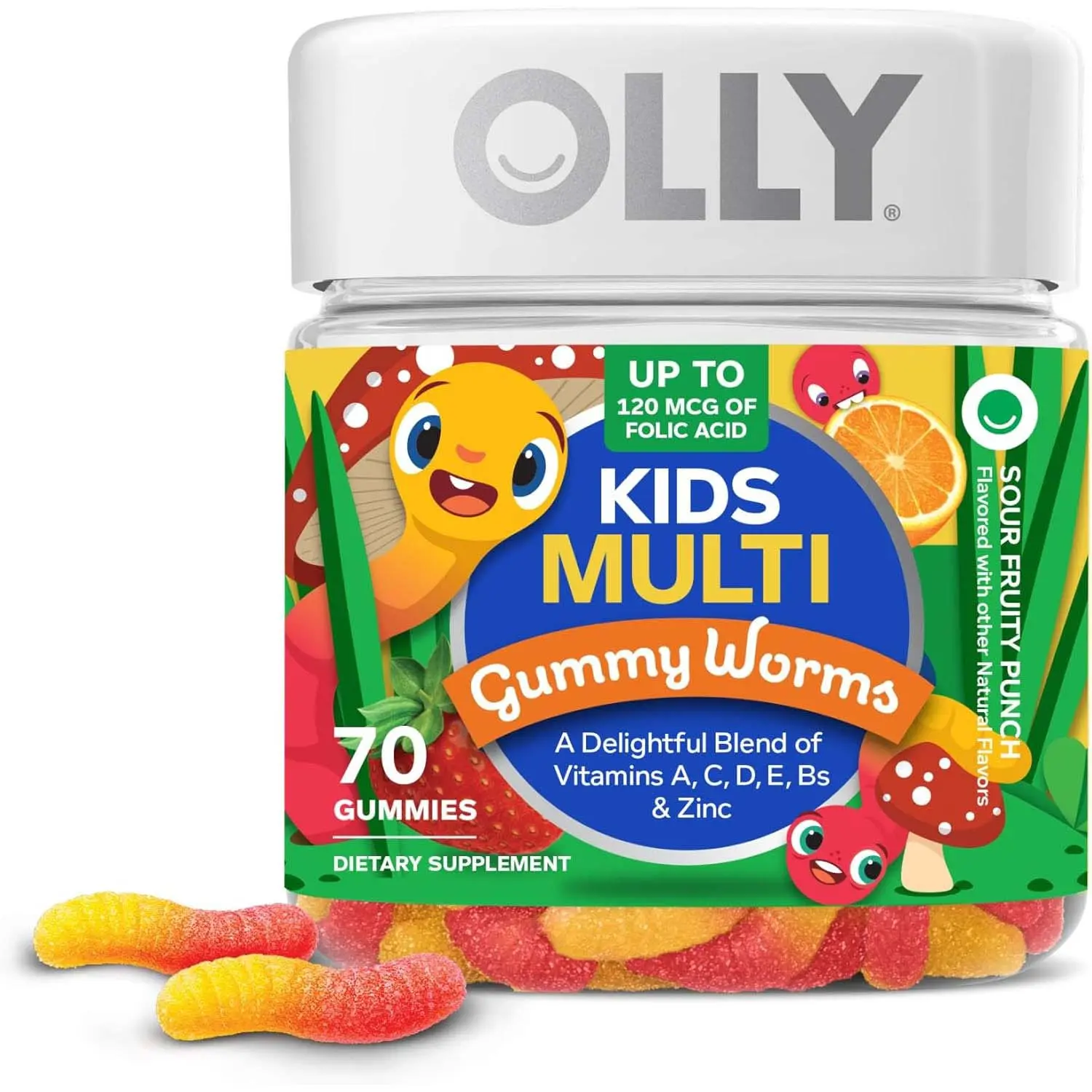 OLLY Kids Multivitamin Gummies - Natural Zinc Dietary Supplement for Overall Health and Immune Support