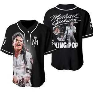 Michael Jackson Baseball Jersey Shirt – King of Pop Fan Gift, Music Legend Apparel