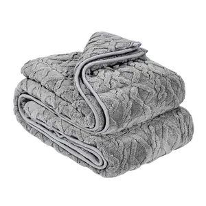 VEVOR Weighted Blanket, 20 lbs, 60 x 80 in Queen Size, Sherpa Fleece Heavy Blanket with Glass Beads, Soft Warm Cozy Fluffy Touch, for 200-250 lbs Adults, Anxiety Stress Relief, Improve Sleep, Grey