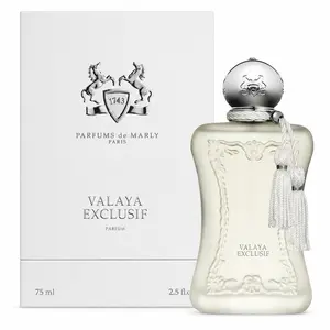 Parfums De Marly Women's 2.5 Ounce Valaya Eau de Parfum,Made in France Valaya Exclusif opens with the purity of white flowers complimented by an enveloping almond with powdery notes. Elegant, sensual and alluring