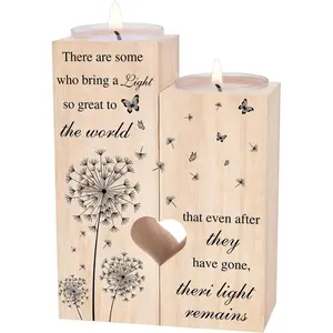 Sympathy Memorial Condolence Gifts for Loss of Loved , Candle Holder - Bereavement Grief Gifts for Women in Memory of Loved  for Mother Father Grandma