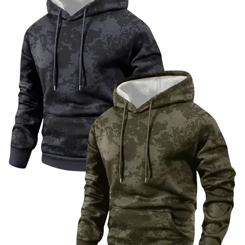 Men's Fitted 2pcs-1 Thin Long-Sleeve Graphic Hoodies - Spring & Autumn Pocketed Coconut Cloud Sweatshirts, Personalized Letter Print, Athleisure Tops, New Year/Party Gifts, Chic Work/Casual OOTD, s Size Option