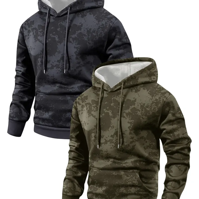 Men's Fitted 2pcs-1 Thin Long-Sleeve Graphic Hoodies - Spring & Autumn Pocketed Coconut Cloud Sweatshirts, Personalized Letter Print, Athleisure Tops, New Year/Party Gifts, Chic Work/Casual OOTD, s Size Option