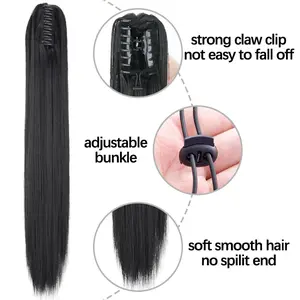 24-Inch Fashion Ponytail Claw Wig