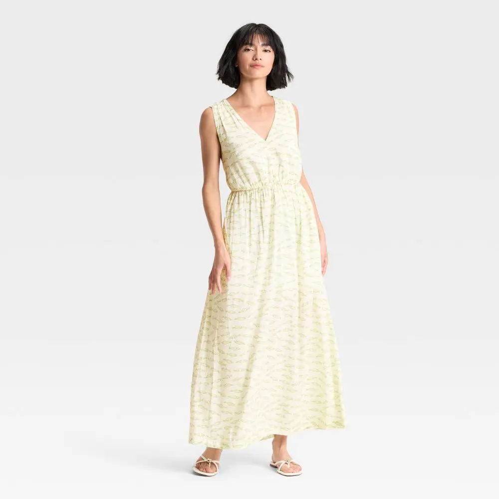 Women's Maxi Open Back Sundress - A