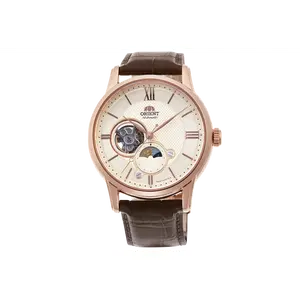 Orient 42mm Open-Heart Automatic Dress Watch with Sapphire Crystal, RA-AS0009S30B