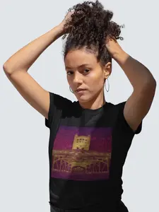 Sacramento Tower Bridge Typography T-Shirt  Womenswear Streetwear Graphic Tshirt Comfortable Casual Everyday Shortsleeve Tee