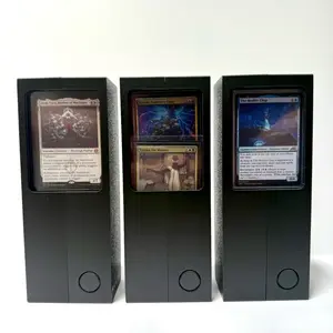 Allied Tower 3d Printed Deck Box Holds 100+ Double Sleeve Cards 2 Showcase Slots & 15 12mm Dice Locking Feature for Card Storage