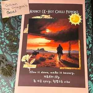 Ateez Bouncy mini aesthetic poster