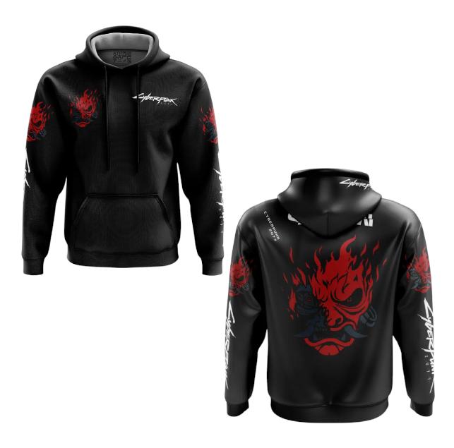 Johnny Silverhand Jacket Cyberpunk 2077 Unisex Basic Zip Hoodie Long Sleeve Premium Fleece Fabric High-Quality 3D Graphic Machine Washable
