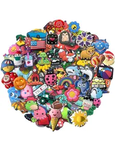 Random Shoe Charms Set of 30, 50, 100 Pieces, Fun Party Gift for Kids and Adults, Unique Colorful Customizable Shoe Accessories, Shoe Decoration, Shoe Embellishments, Shoe Charms For Gifts