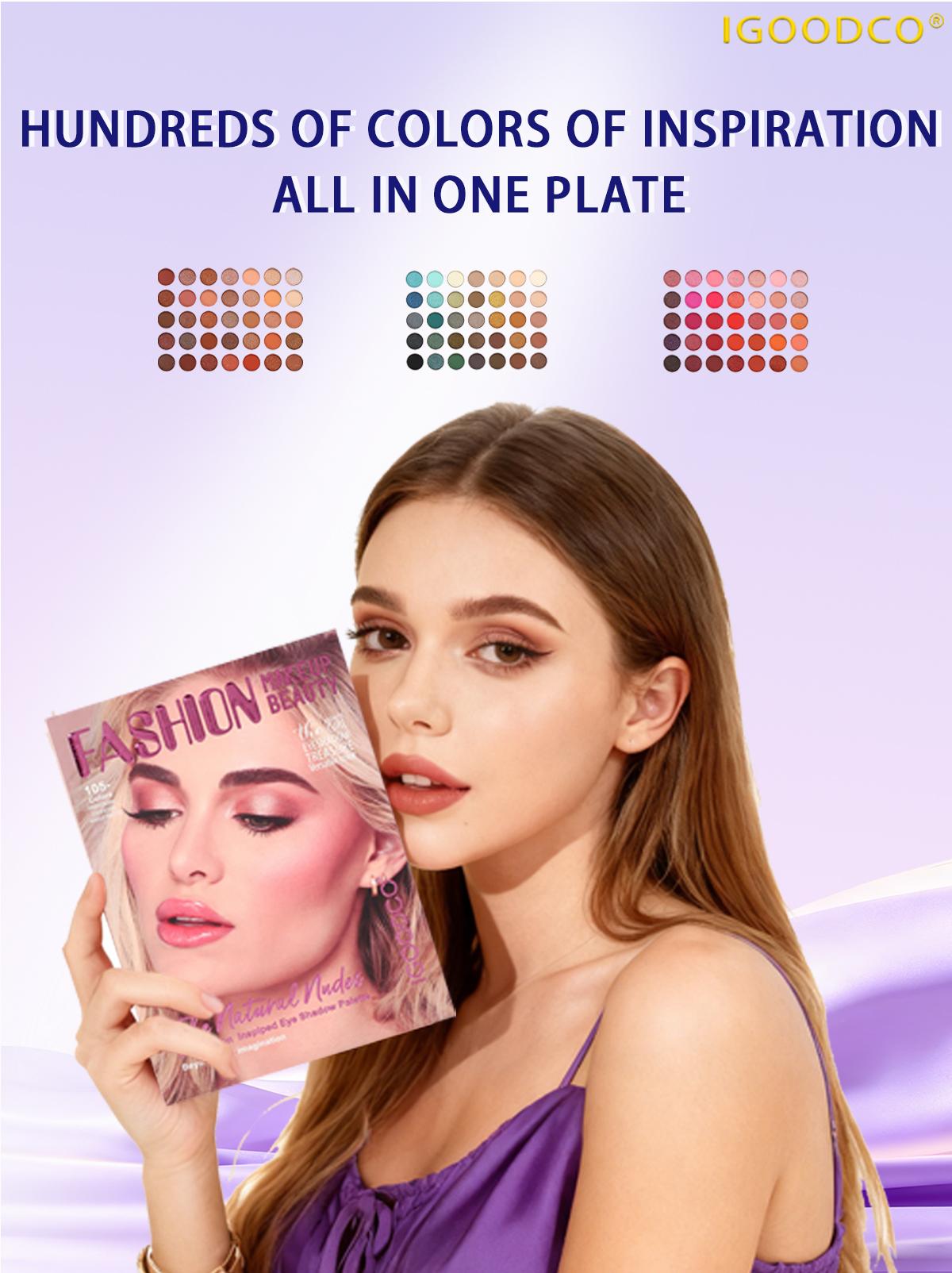 IGOODCO (Model: IG3065) new high gloss matte multi-color Christmas gift makeup eye shadow book