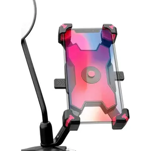 Phone Mount, 1s Auto Lock and Quick Release Phone Holder for  Moped Scooter Rear View Mirror Phone Mount for  and More 4.5-6.8 inch Cell Phone