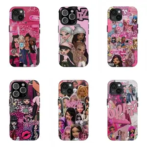 Bratz Girl Y2K Girl Gifts For Women Cartoon Nostalgic 2000s Pop Fashion Baddie Doll Fan Merch Perfect Fan Gift Protective Cover For Apple iPhone 17 Pro Max 16 15 14 13 12 11 Plus.
