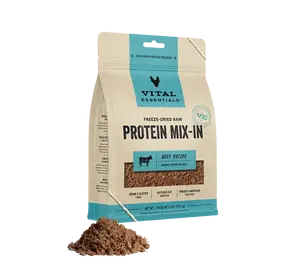 Vital Essentials Freeze-Dried Raw Protein Mix-In Ground Topper for Dogs