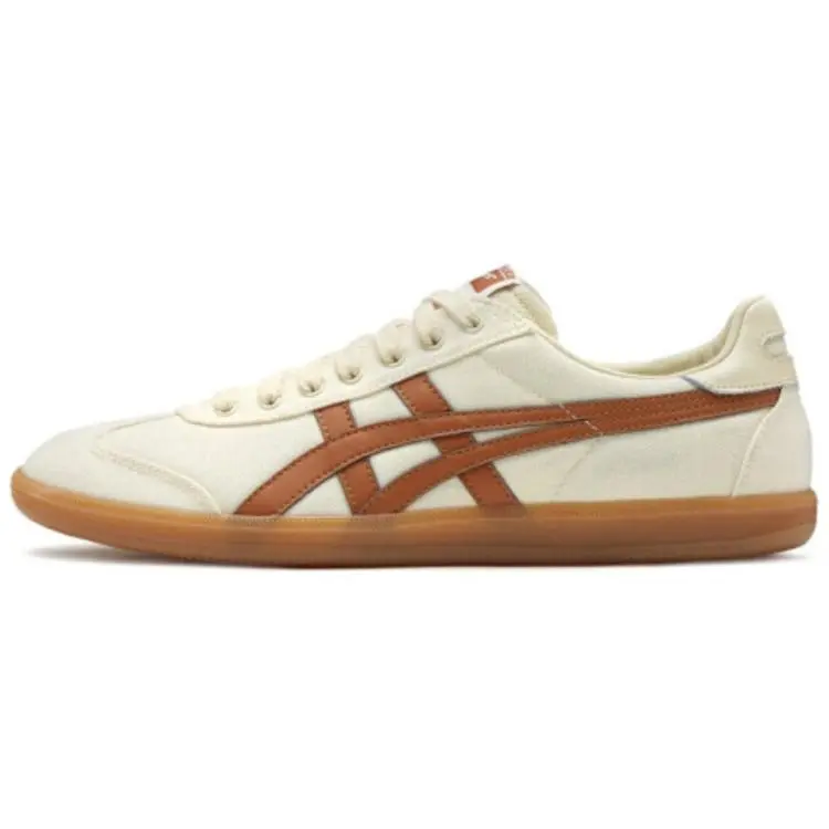 Onitsuka Tiger Tokuten White Brown Durable Non-slip Low Top Skate Shoes Unisex 1183A862-200