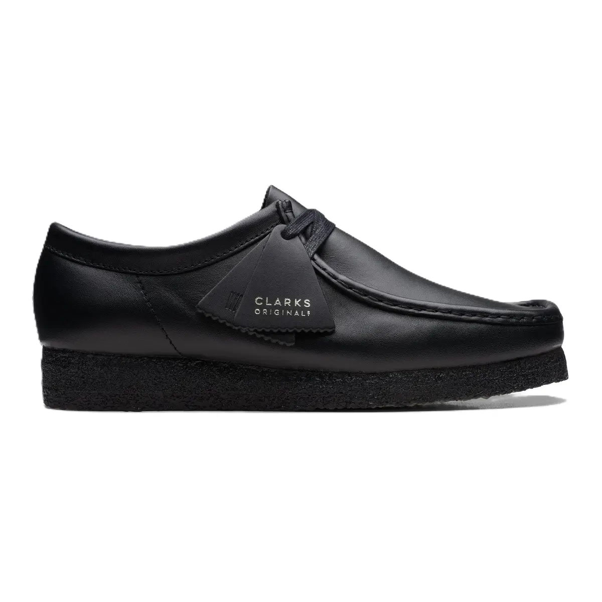 Clarks Wallabee Low Black Leather Men's Fashion Shoes New