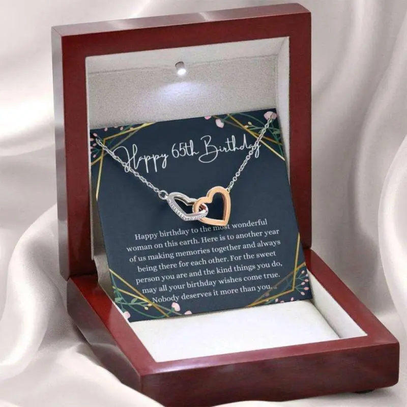 Mom Necklace, Grandmother Necklace, 65Th Birthday Necklace, 65Th Birthday Gift For Her, Sixty Fifth Birthday Gift, Beautiful Necklace Gifts for Mom - Perfect Mother's Day Jewelry, Thoughtful & Meaningful Gift for Mother