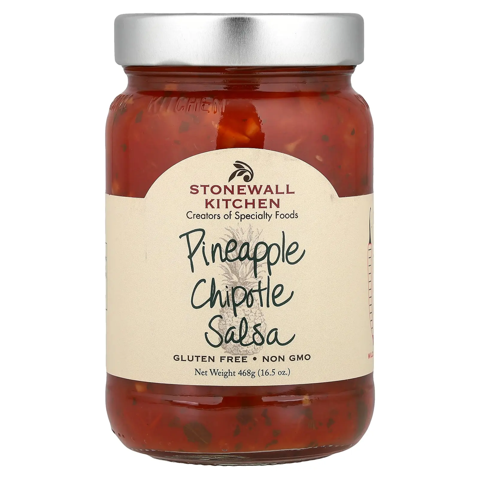 Stonewall Kitchen Pineapple Chipotle Salsa, Mild, 16.5 oz (468 g)