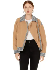 Miss Me Women's Women'S Fleece Moto Jacket - Mj0530l