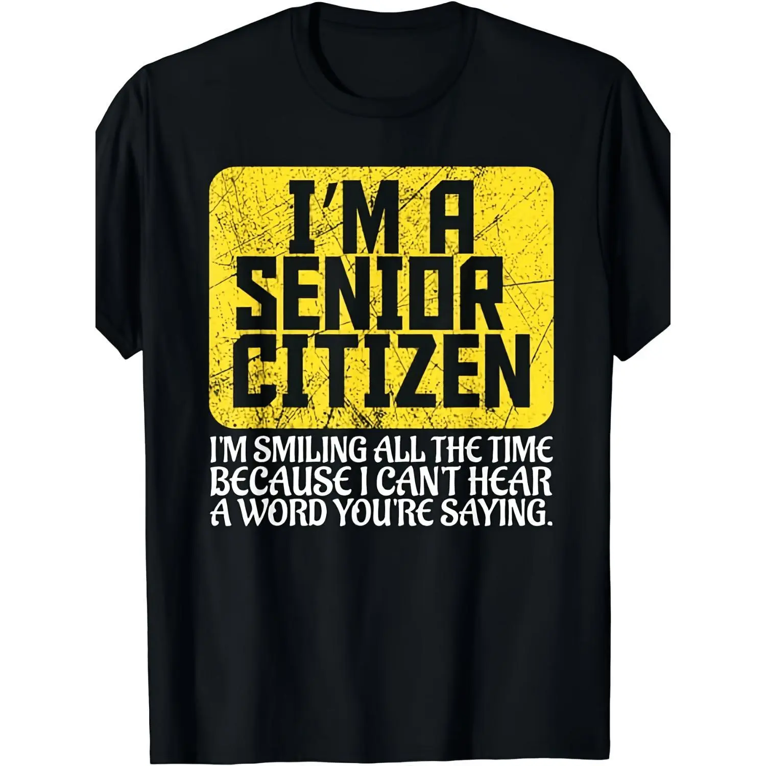 Humorous Senior Citizen TShirt Featuring IAmASeniorCitizen Slogan Retro Design Heavyweight Graphic Tee for Men and Women Perfect Elderly Gift AllSeason Comfort Round Neck Short Sleeve Shirt