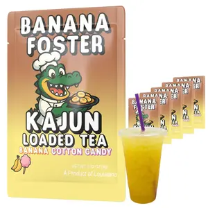 Kajun Loaded Tea \u2013 Banana Foster | Banana & Cotton Candy Flavor | Sugar Free Energy Tea Powder | 250mg Green Tea Caffeine | Zero Calories | Keto Friendly