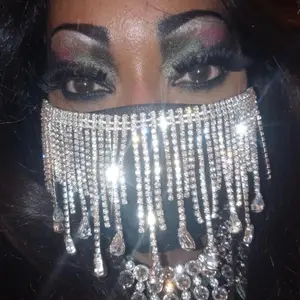 Diamond Rhinestone Glam Bling Mask