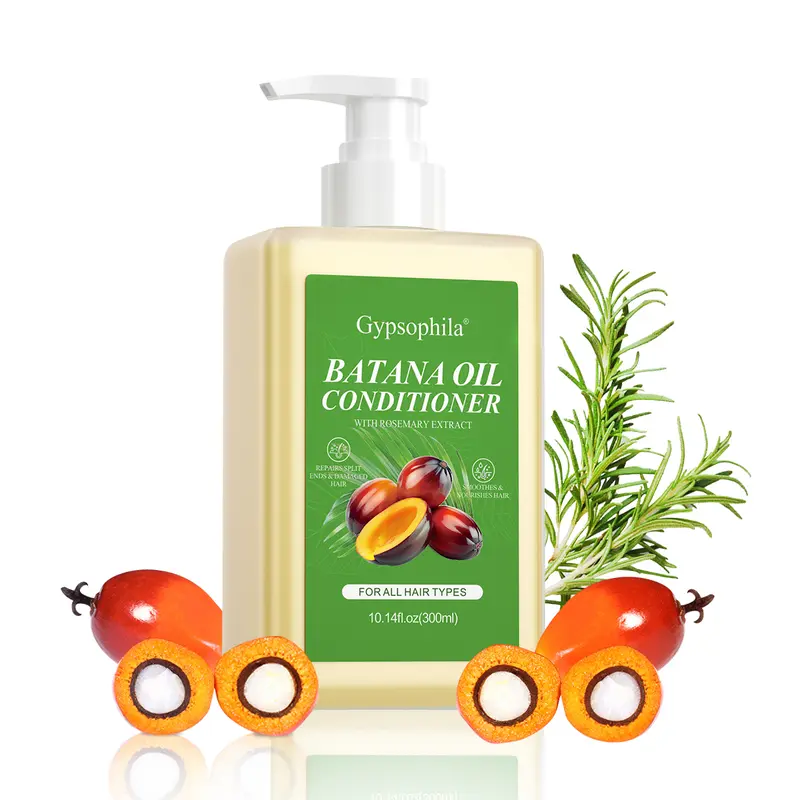 Gypsophila Batana Oil Moisturizing Conditioner - 10.14 oz (300ml) Natural Extracts Youth Boosting Daily Haircare, Deep Moisture Repairing, Detangling, Frizz Control, Shiny Silky Hair, Shiny Hair