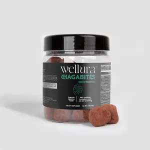 Wellura CHAGABITES Chocolate Truffles - Birch Chaga & Cacao - 30 Truffles - Supports Gut Health & Mood - 181g - Latvia Made - Flavor